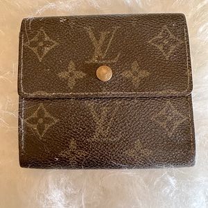 Louis Vuitton authentic vintage, monogram, double snap wallet